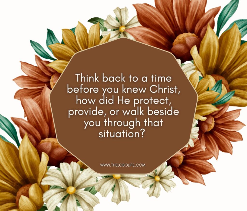 devotion reflection question with flowers