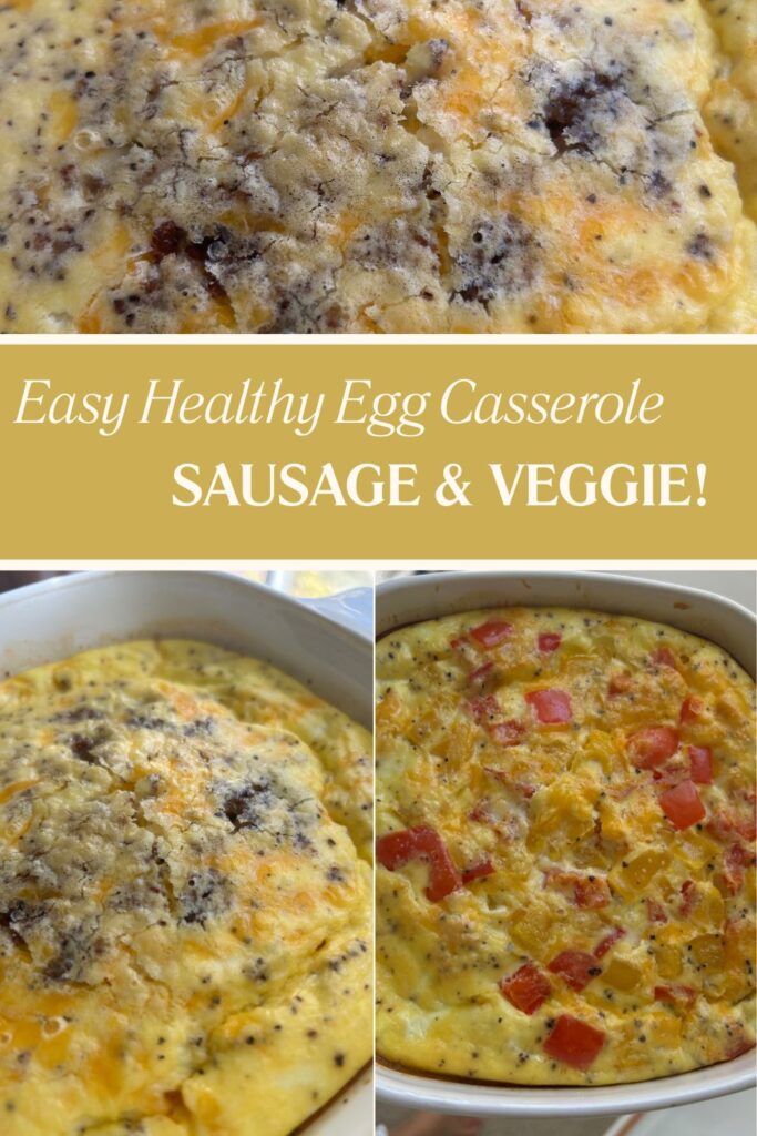 easy healthy egg casserole pin